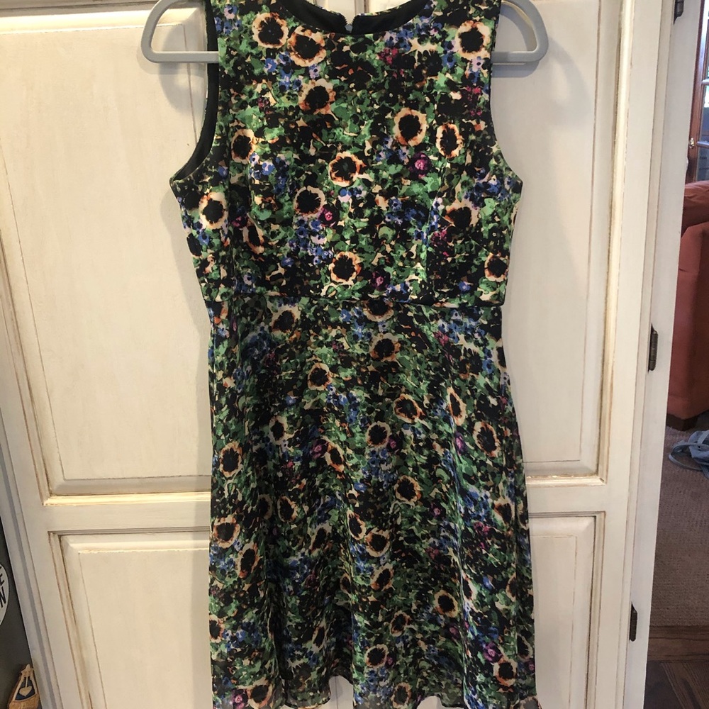 Sunflower print dress